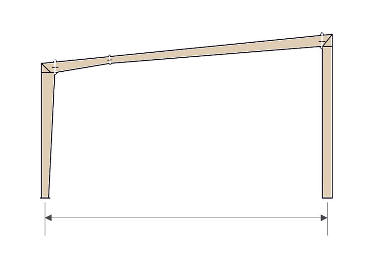 Roof truss design for modern building structures.